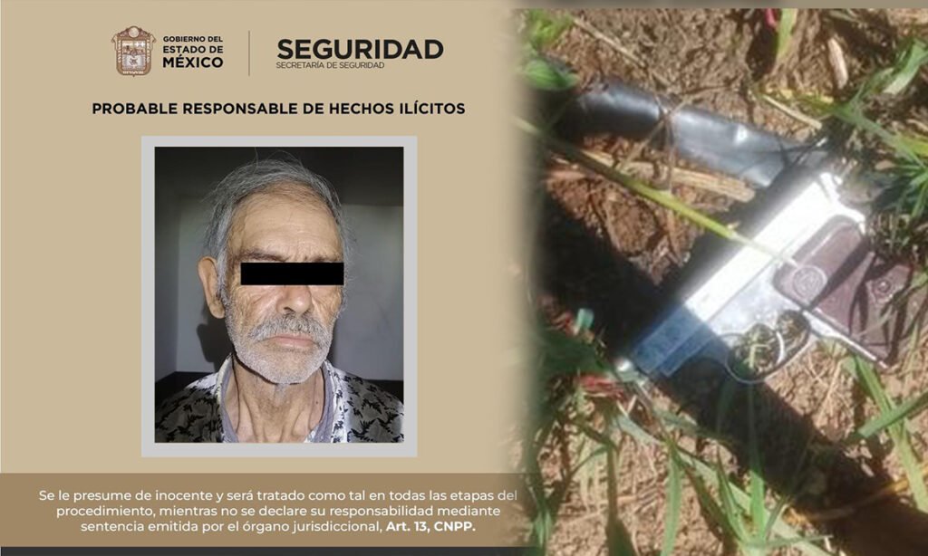 Hombre detenido en Coatepec Harinas por disparos