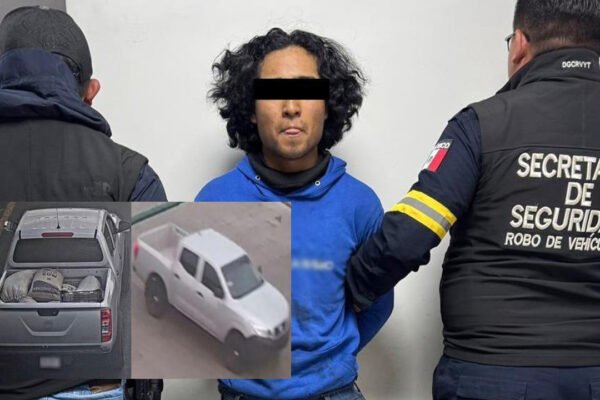 Localizan camioneta robada en operativo con dron en Toluca