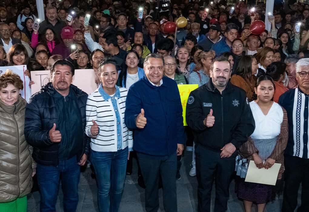 Toluca implementa programa de luminarias en San Andrés Cuexcontitlán