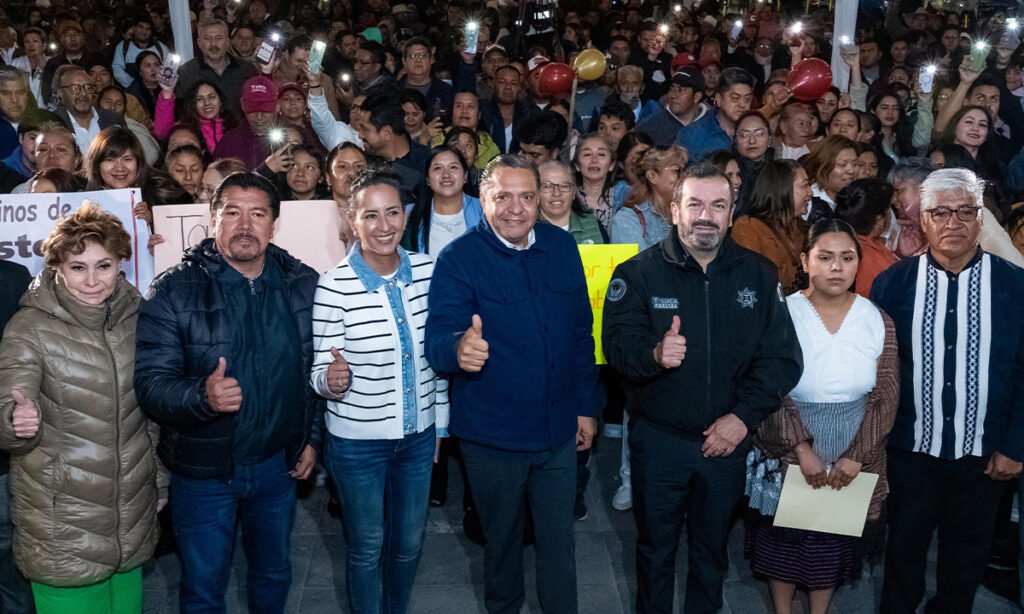 Toluca implementa programa de luminarias en San Andrés Cuexcontitlán