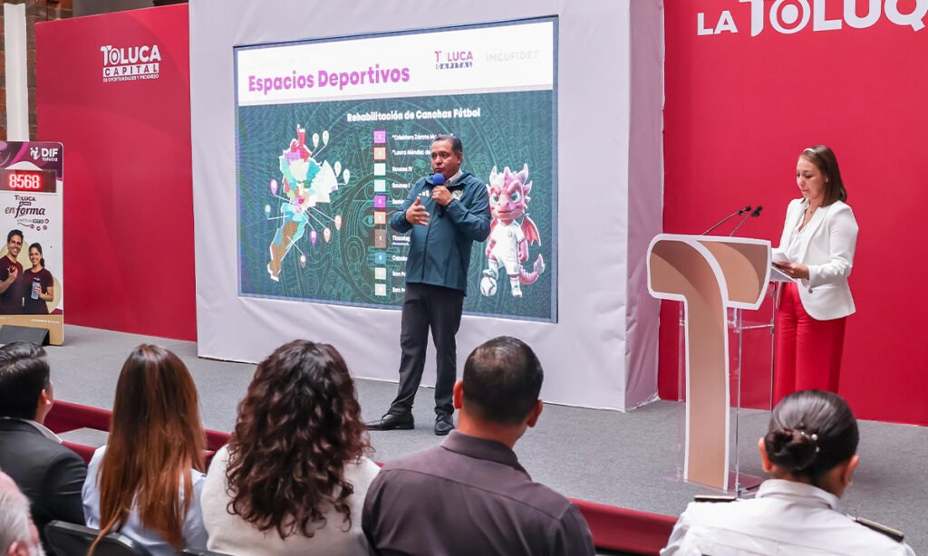 Toluca renueva espacios deportivos rumbo al Mundial 2026