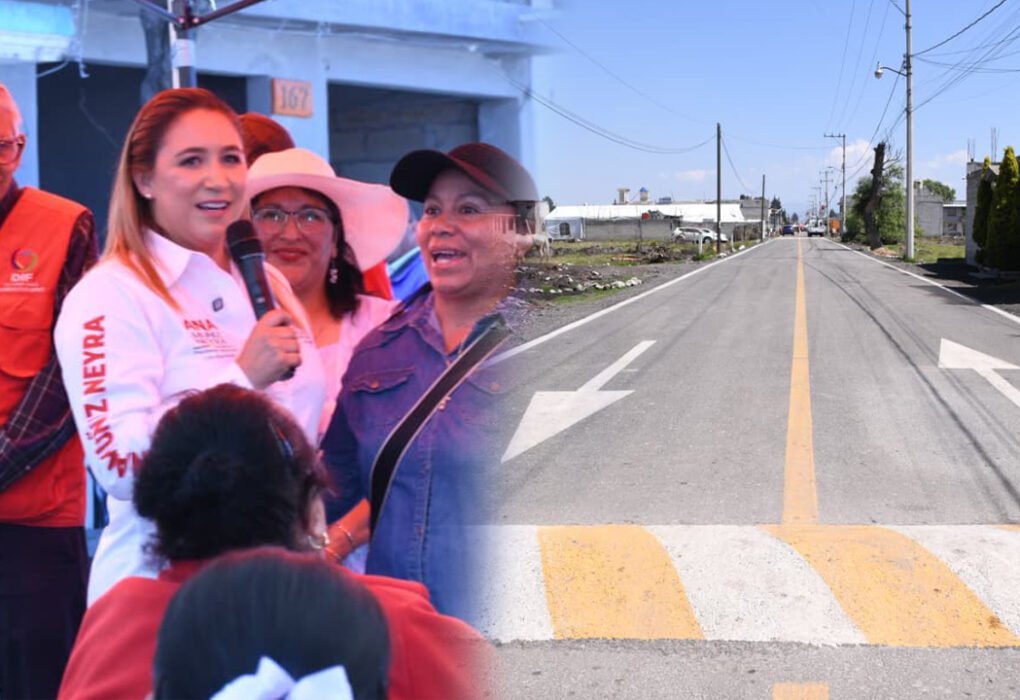 Pavimentan calle Carlos Hank González en San Mateo Atenco