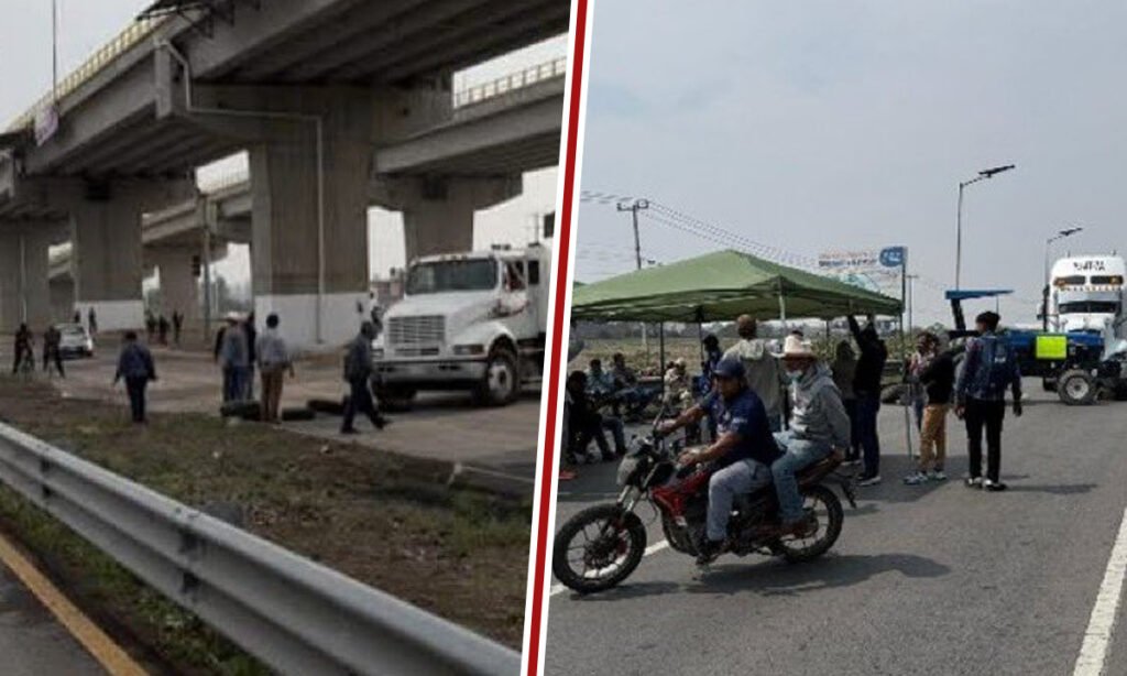 Bloqueos en accesos al AIFA cumplen 30 horas
