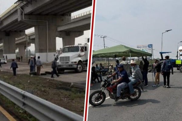 Bloqueos en accesos al AIFA cumplen 30 horas