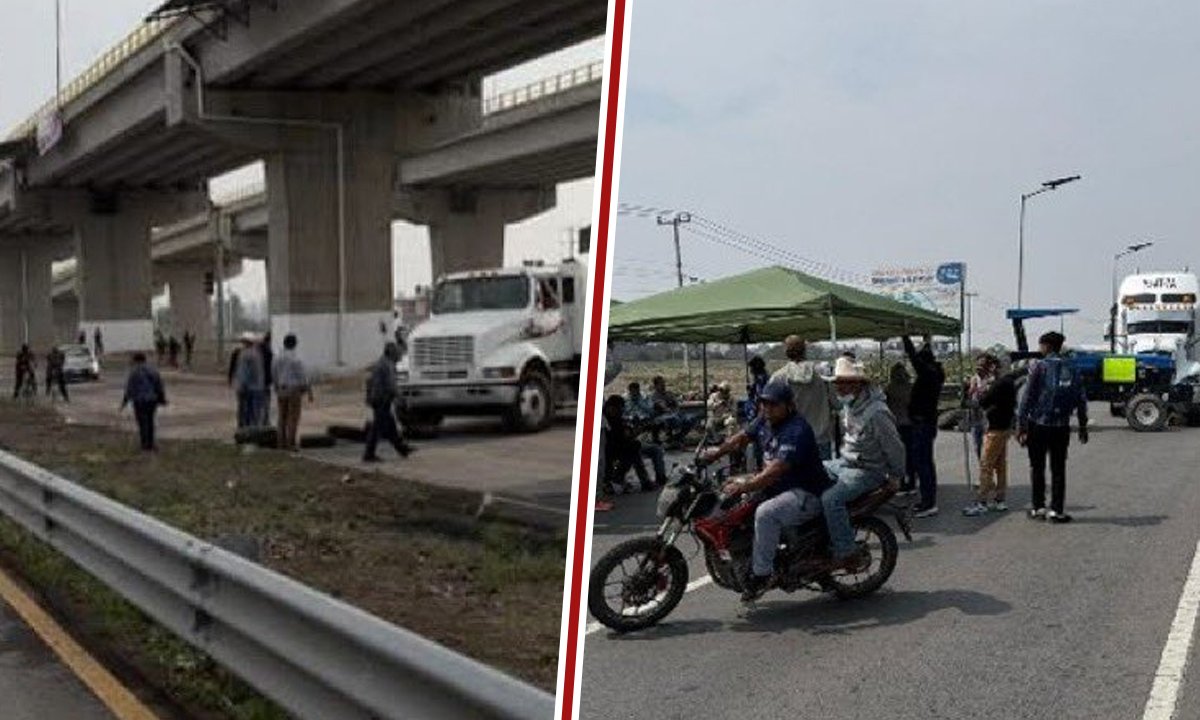 Bloqueos en accesos al AIFA cumplen 30 horas