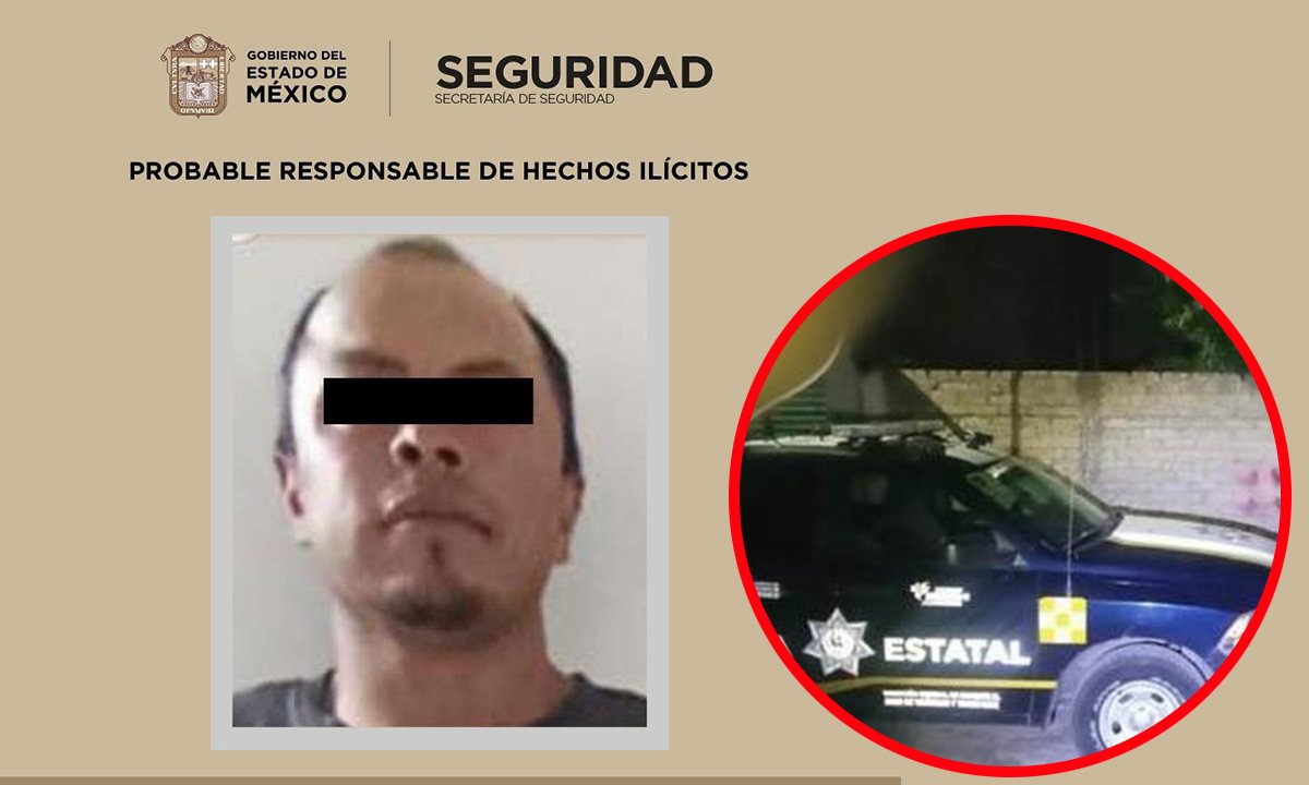 Detienen a hombre con motor robado de moto en Zinacantepec