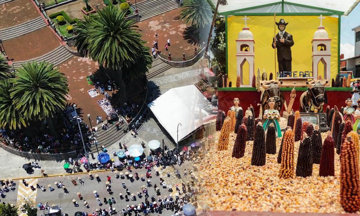 Metepec celebra el Paseo de la Agricultura con carros alegóricos