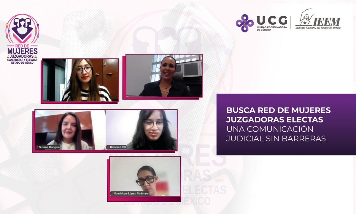 Mujeres juzgadoras refuerzan lenguaje incluyente en el IEEM