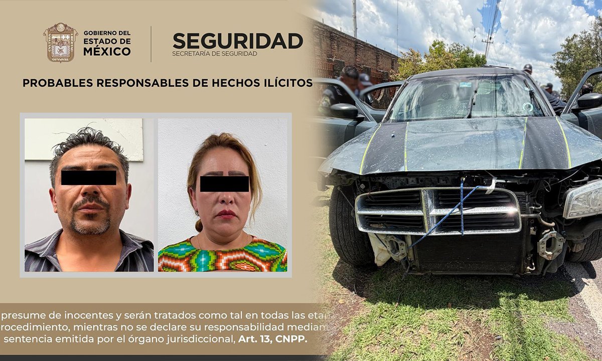 Operativo en Jilotepec culmina con dos detenidos y un arma