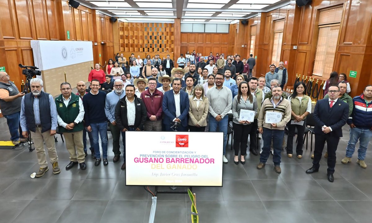 Plaga del gusano barrenador preocupa al sector agropecuario: Congreso Edomex