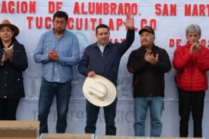 Rodolfo Noguez inaugura moderno sistema de alumbrado público