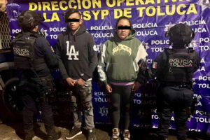 Seis detenidos en Toluca tras operativos con patrullas inteligentes
