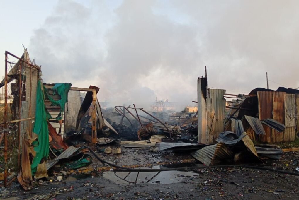 explosion de polvorin