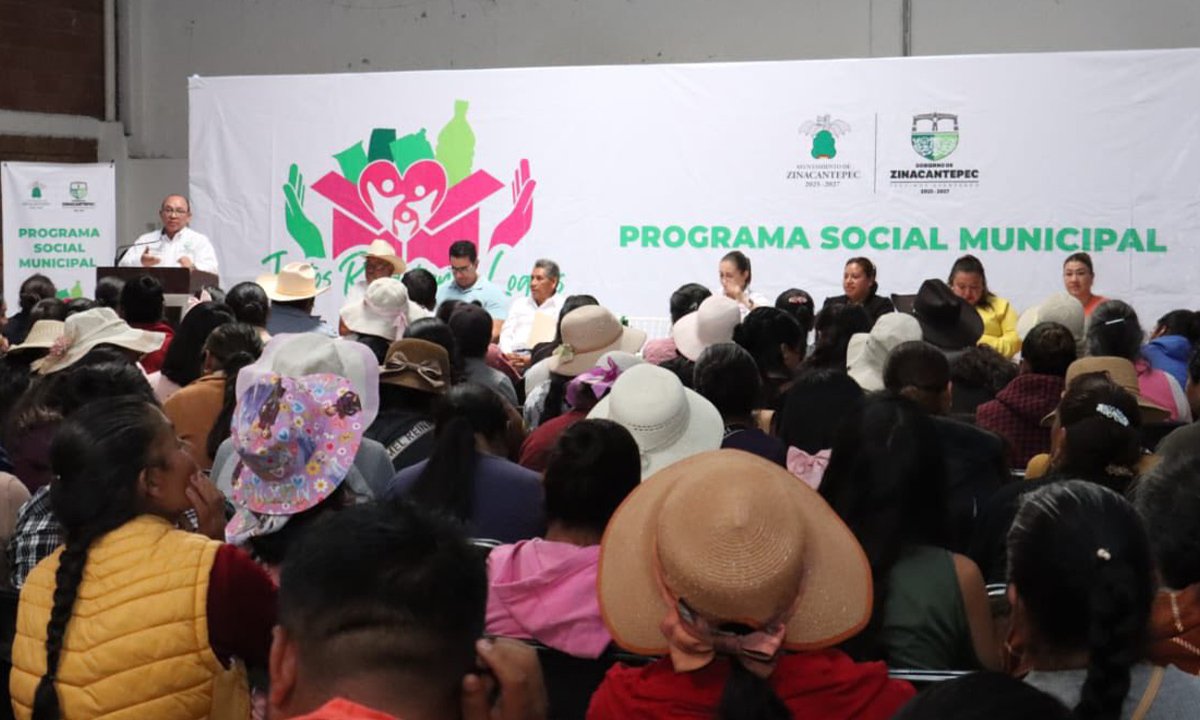 “Juntos, Repartiendo Logros” llega a más comunidades de Zinacantepec