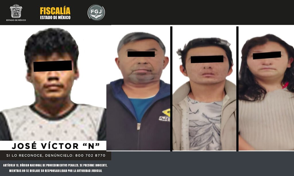 Caen cuatro adultos y un adolescente por secuestro de Paulina en Toluca