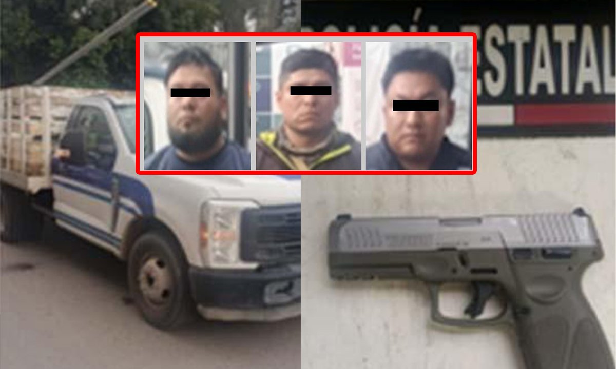 Detienen a tres personas armadas en Villa del Carbón