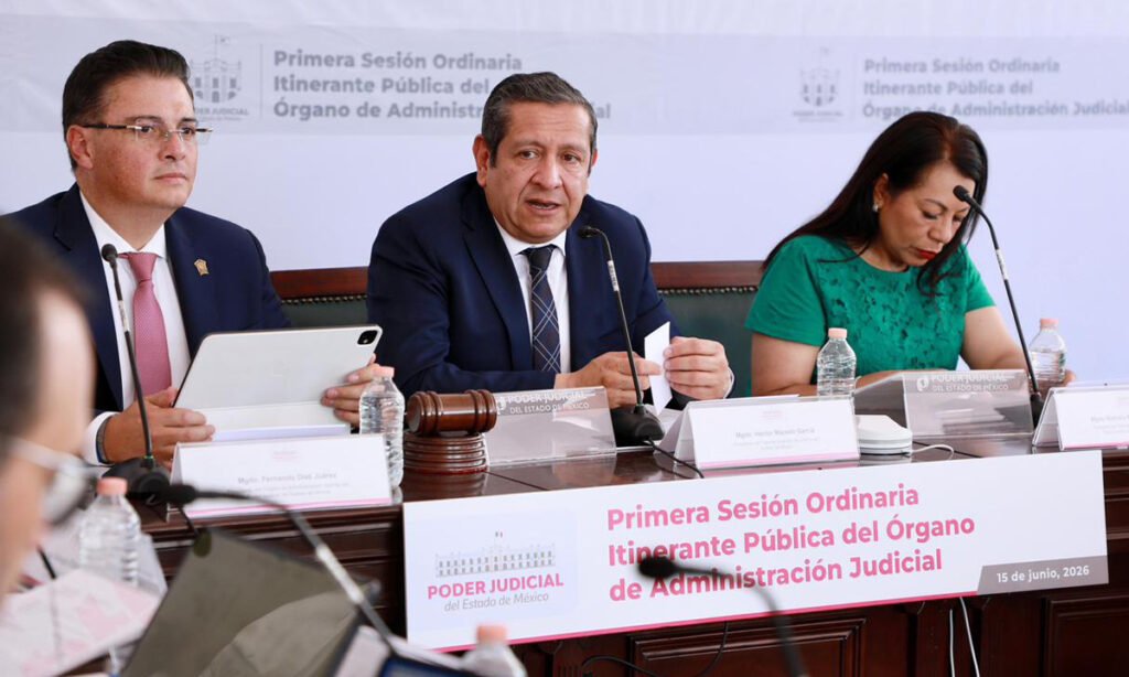 Órgano de Administración Judicial del PJEdomex realiza primera sesión pública