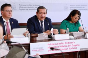 Órgano de Administración Judicial del PJEdomex realiza primera sesión pública