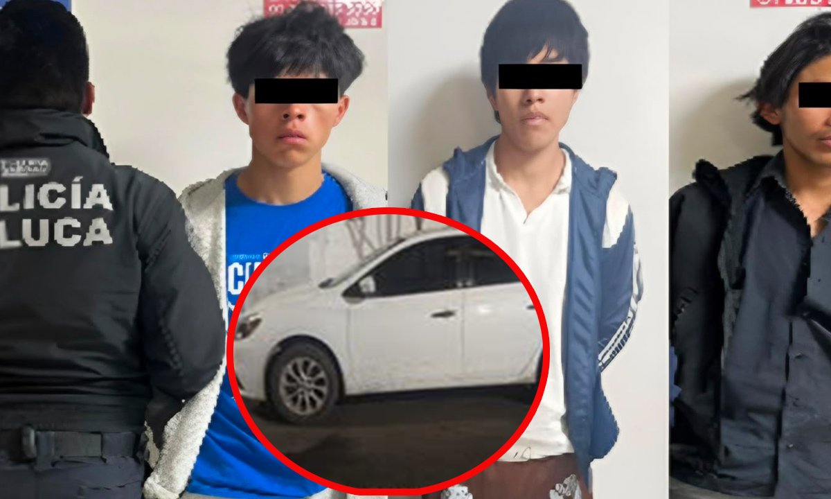 Patrullas interceptan auto robado en persecución de película, en Toluca