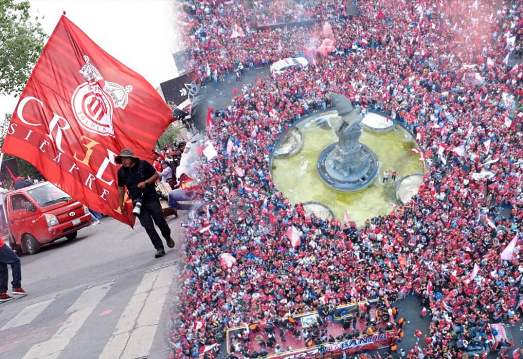 Toluca conquista la Concacaf y celebra con aficionados