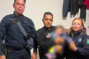 bebe abandonado en vía pública