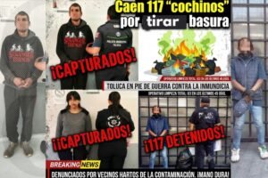 tiraron basura en la calle