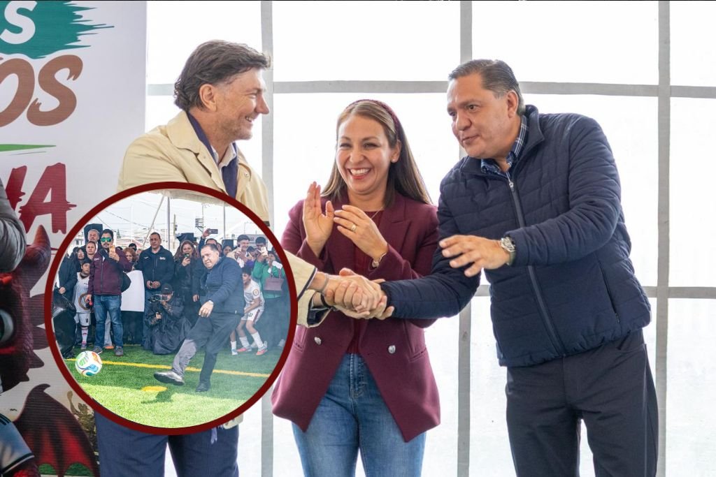 inauguran cancha de futbol