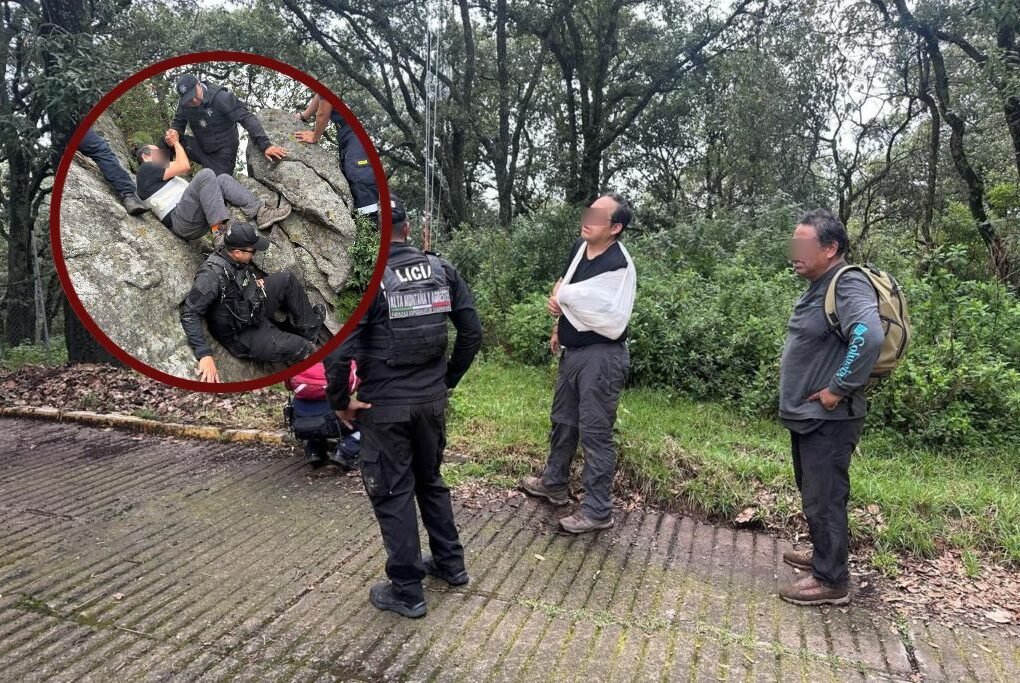 rescate en la Sierra de Guadalupe