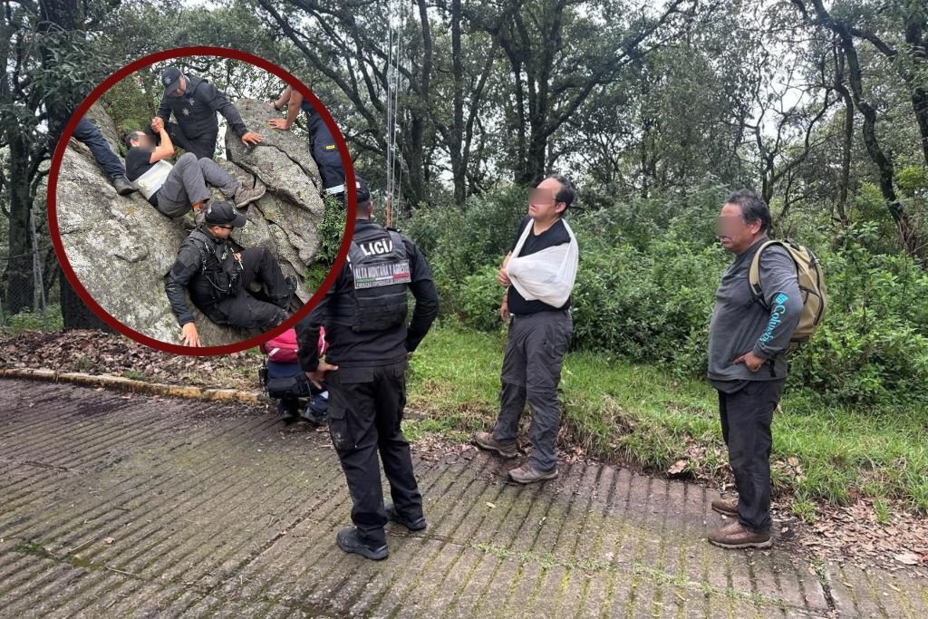 rescate en la Sierra de Guadalupe