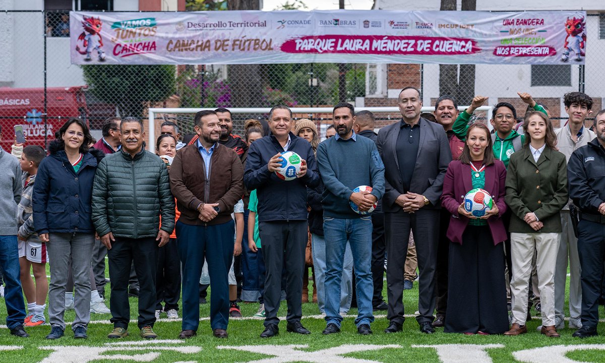"Toluca se pone guapa" inaugura quinta cancha de Futbol 7