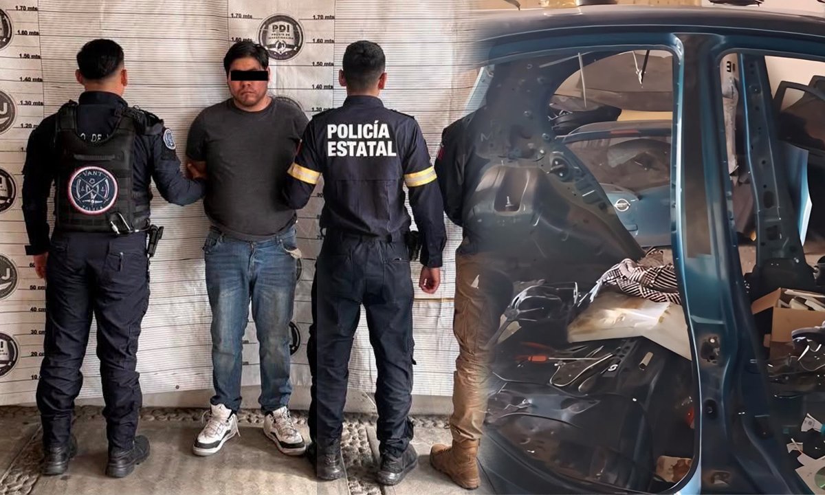 Cateo en Toluca: detenido y vehículos robados asegurados