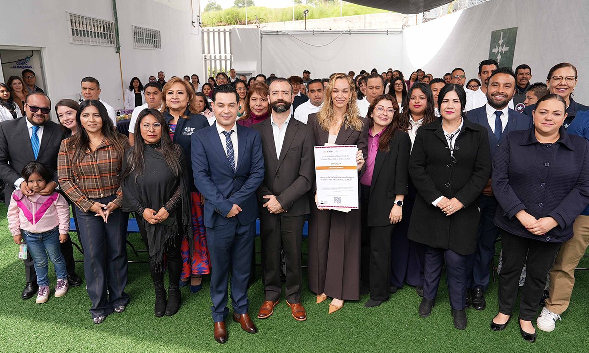 Huixquilucan ratifica certificación nacional de centros contra adicciones