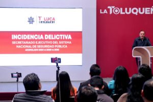 Ricardo Moreno anuncia desplome histórico de delitos en Toluca