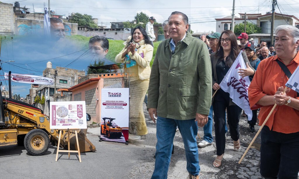 Ricardo Moreno arranca segunda etapa de pavimentación en Cacalomacán