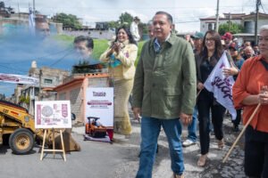 Ricardo Moreno arranca segunda etapa de pavimentación en Cacalomacán