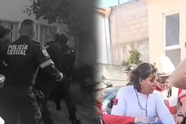 Video - Rescatan a mujer en azotea de Metepec