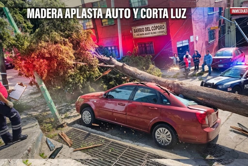 cae árbol de 15 metros