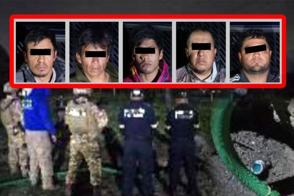 Cae banda de huachicoleros y toma clandestina, en Huehuetoca