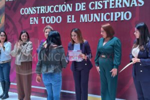 Calimaya apoya construcción de cisternas para enfrentar escasez de agua