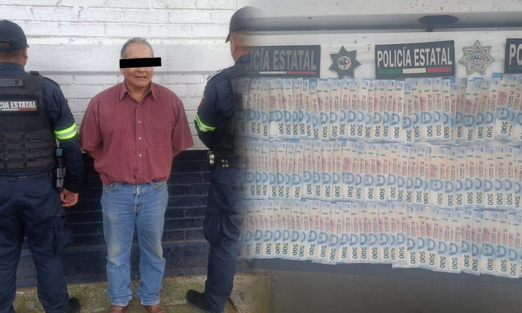 Capturan a hombre por fraude con billetes falsos en Amecameca