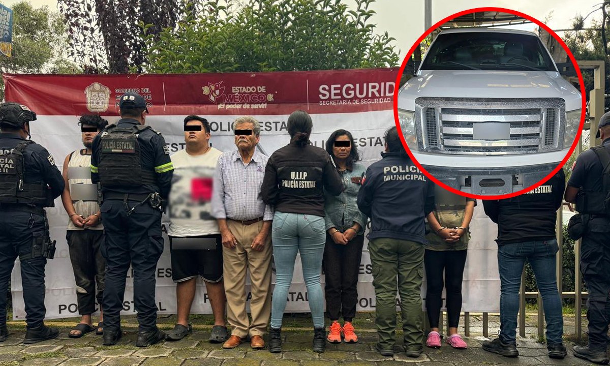 Cinco detenidos en San Mateo Atenco por extorsión