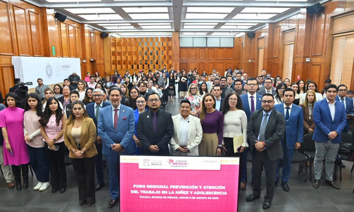 Foro regional exige erradicación del trabajo infantil en Congreso Edomex