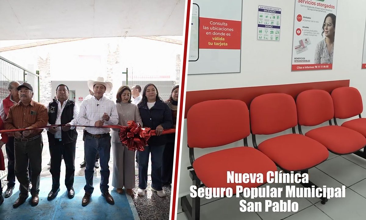 Inaugura Rodolfo Noguez clínica municipal en San Pablo Huantepec