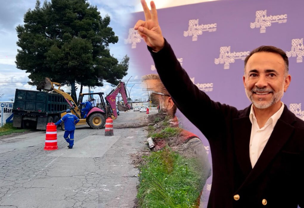 Metepec arranca modernización de avenida Estado de México