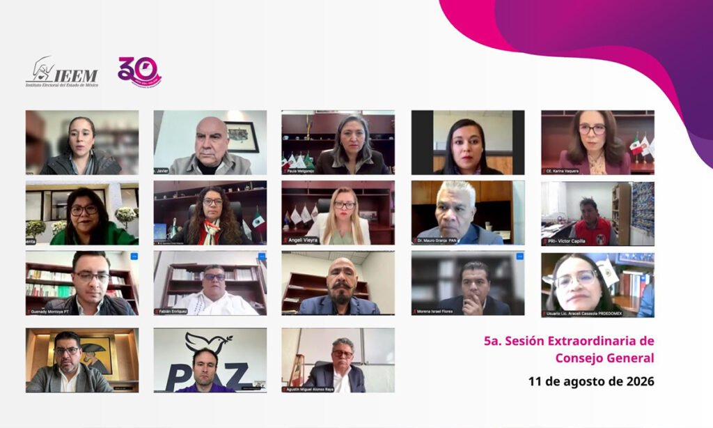 Nuevas representaciones partidistas toman protesta en el IEEM