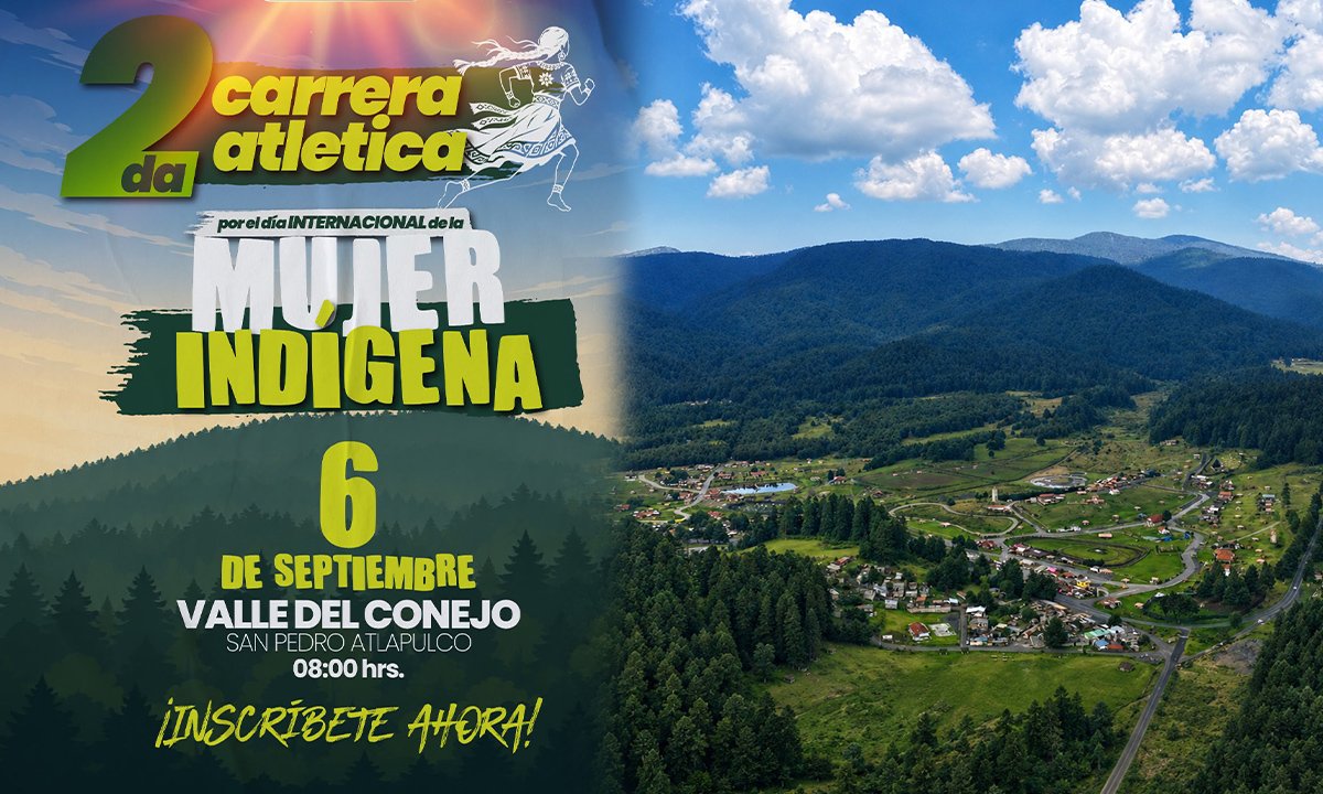 Ocoyoacac celebrará Carrera por el Día de la Mujer Indígena
