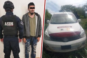 Persecución en carretera termina con captura en taxi, en Malinalco