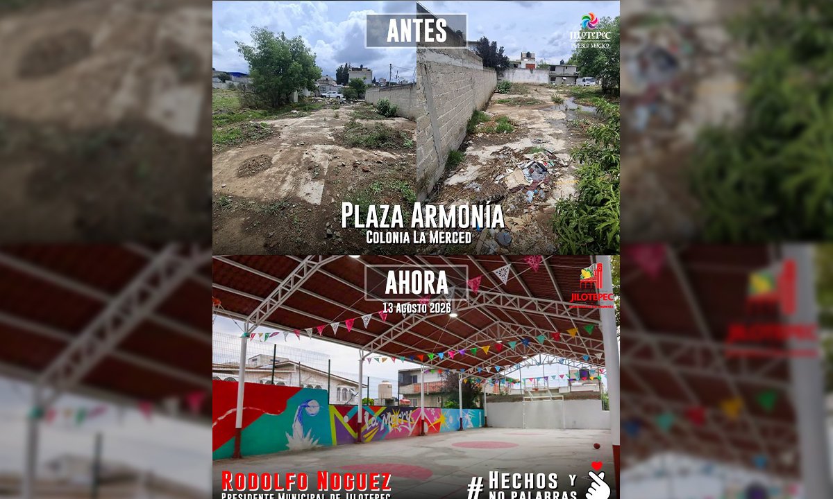 Rodolfo Noguez transforma terreno baldío en espacio seguro