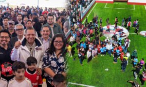 Toluca entrega séptima cancha sintética en Tlacotepec