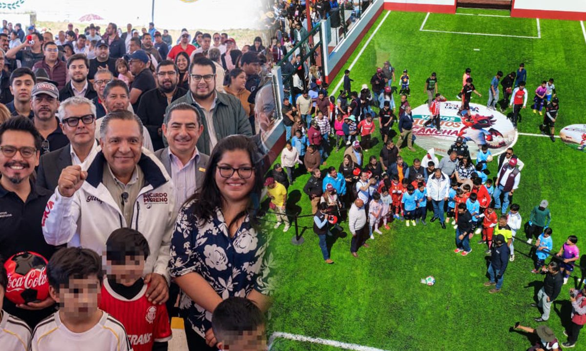 Toluca entrega séptima cancha sintética en Tlacotepec